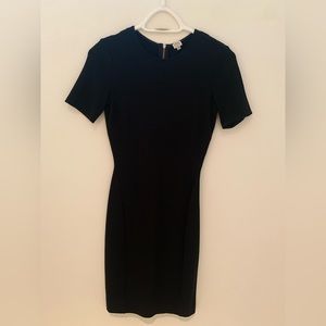 Wilfred body-con dress in black. Size XS.